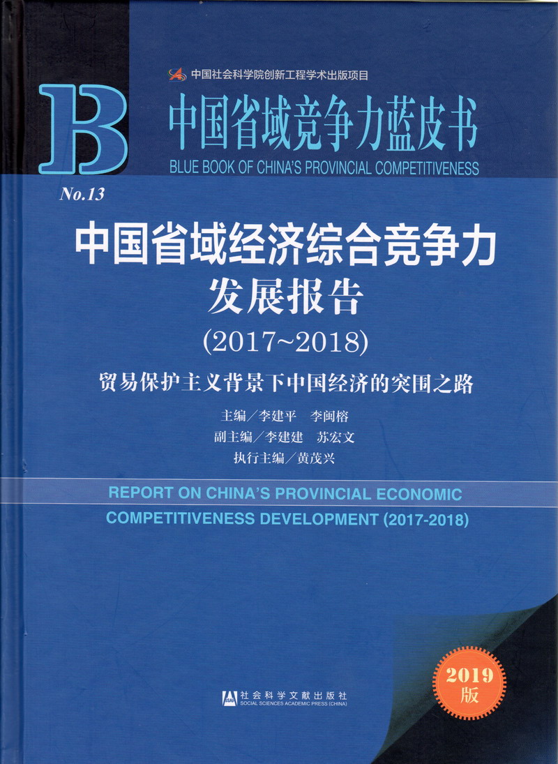 啊肏逼了中国省域经济综合竞争力发展报告（2017-2018）